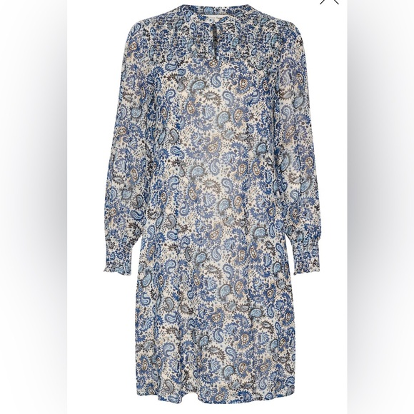 Part Two RinettePW Dress Blue Paisley Print brand new with tag - Picture 4 of 8